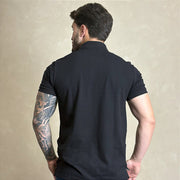 Camiseta Texas Farm Polo Masculina Original Algodão Preto