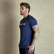 Camiseta Masculina Country Azul Bandeira EUA Paint Horse