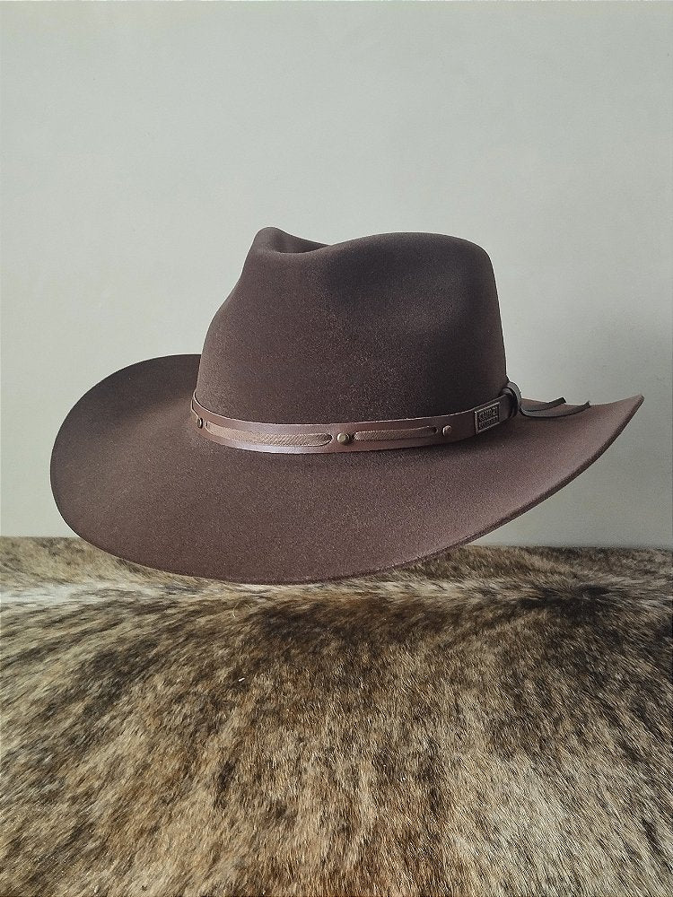 Chapéu Country Aba 8 Veludo Unissex Gustavo Lima Rodeio