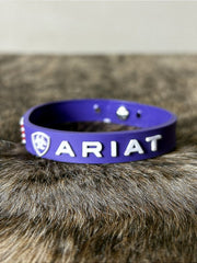 Pulseira Country Silicone Ariat Roxo Púrpura Ajustável Agro