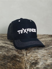 Boné Country Telinha Aba Curva Texanos Texas Agro Preto Rosa