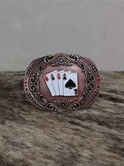 Fivela Country Baralho Bronze Western Rodeio Cowboy Barretos