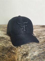 Boné Country Texas Farm Original Logo Camuflado Preto