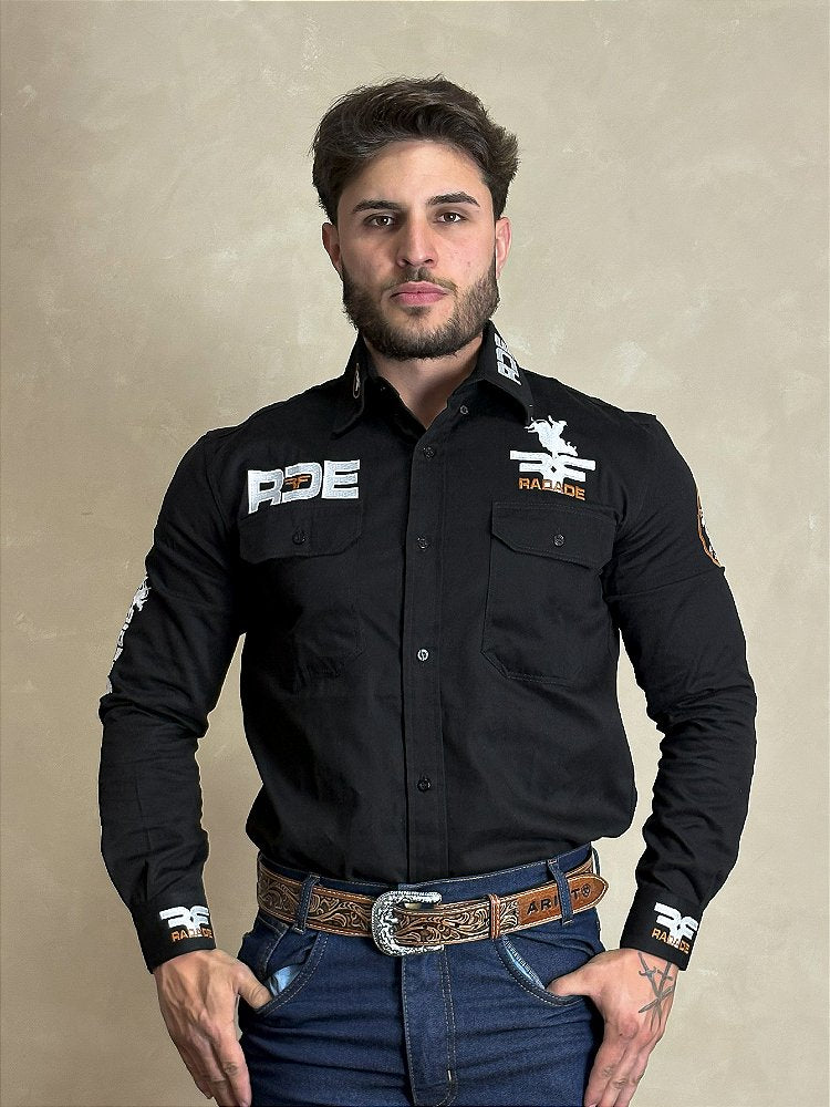 Camisão Masculina Radade Manga Comprida Riders Bordada Agro