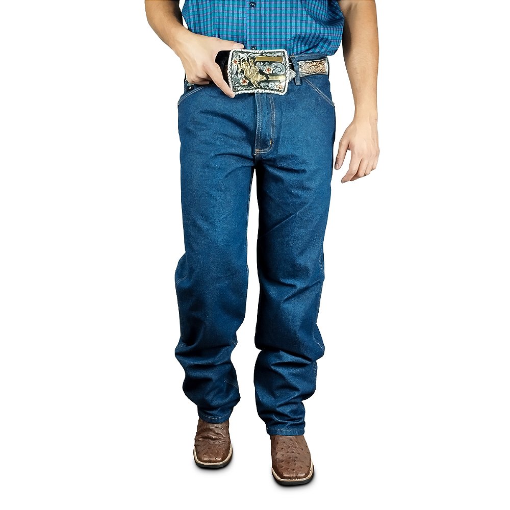 Calça Jeans Masculina 100% Algodão Tradicional Reta Texas Road