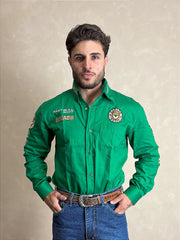 Camisão Radade Masculina Country Bordada Rodeio Brands Cowboy