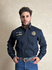 Camisão Radade Masculina Country Bordada Rodeio Brands Cowboy