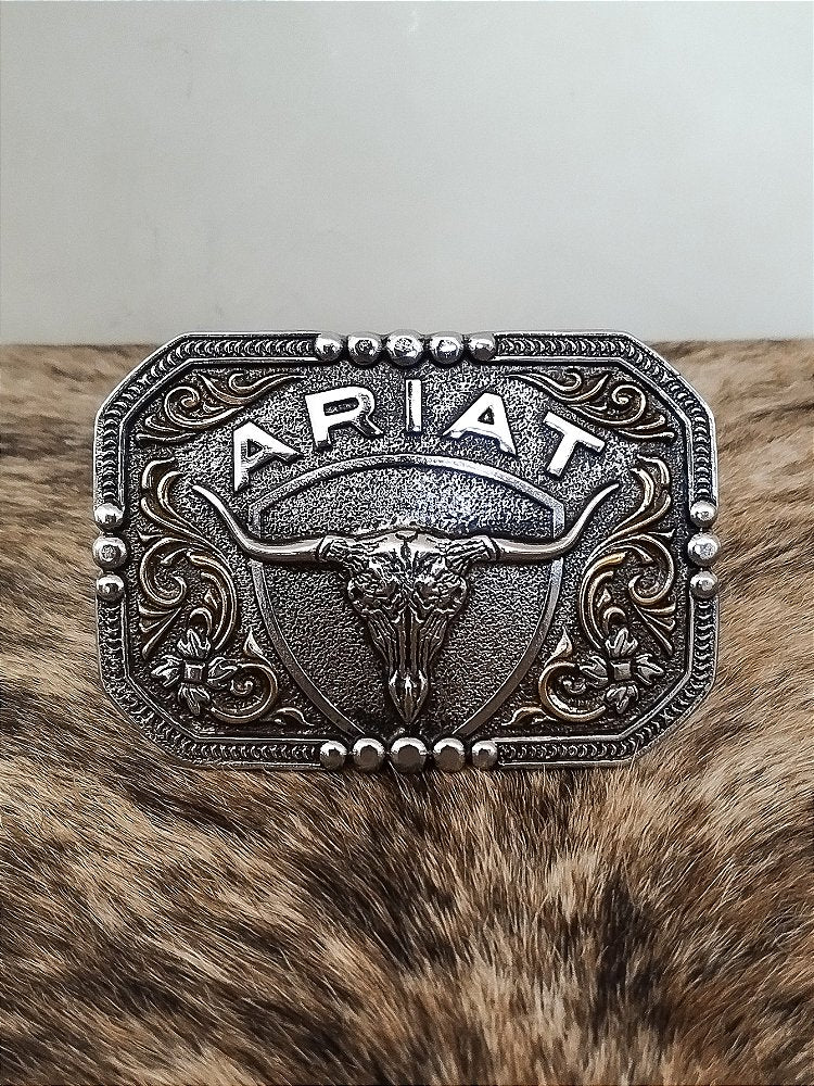 Fivela Ariat Country 11cm Western Premium Quadrada Bronze