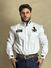 Camisa Masculina Radade Manga Longa Riders Bordada Algodão