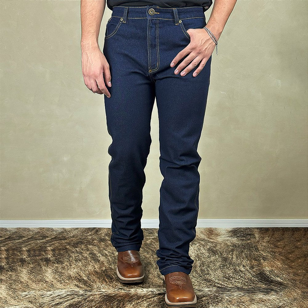 Calça Jeans Masculina Country Cowboy Rodeio Larga Pura Raça