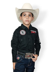 Camisão Country Infantil Manga Comprida Algodão Cowboy 120x