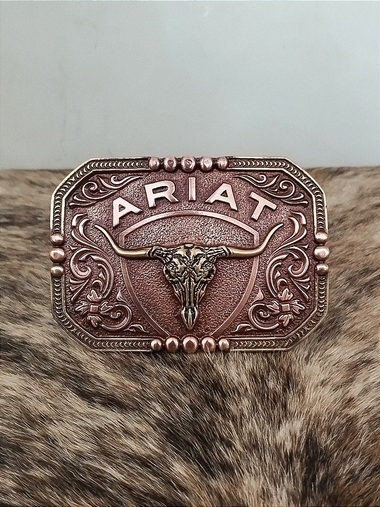 Fivela Ariat Country 11cm Western Premium Rodeio Bronze