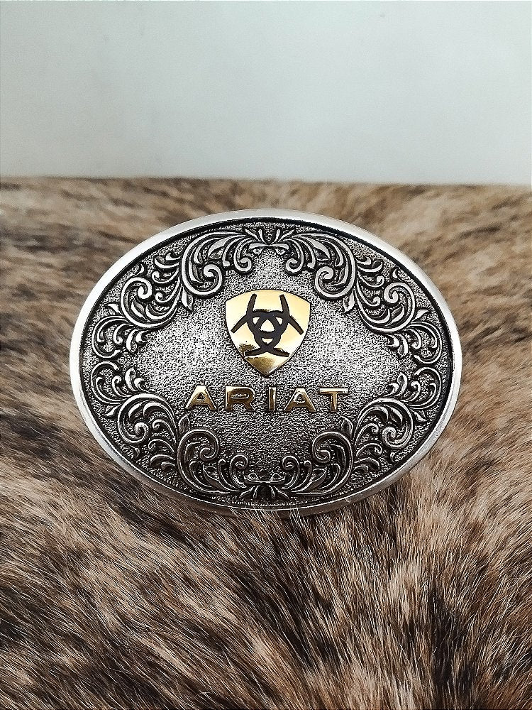 Fivela Ariat Country 11cm Western Premium Redondo Prata