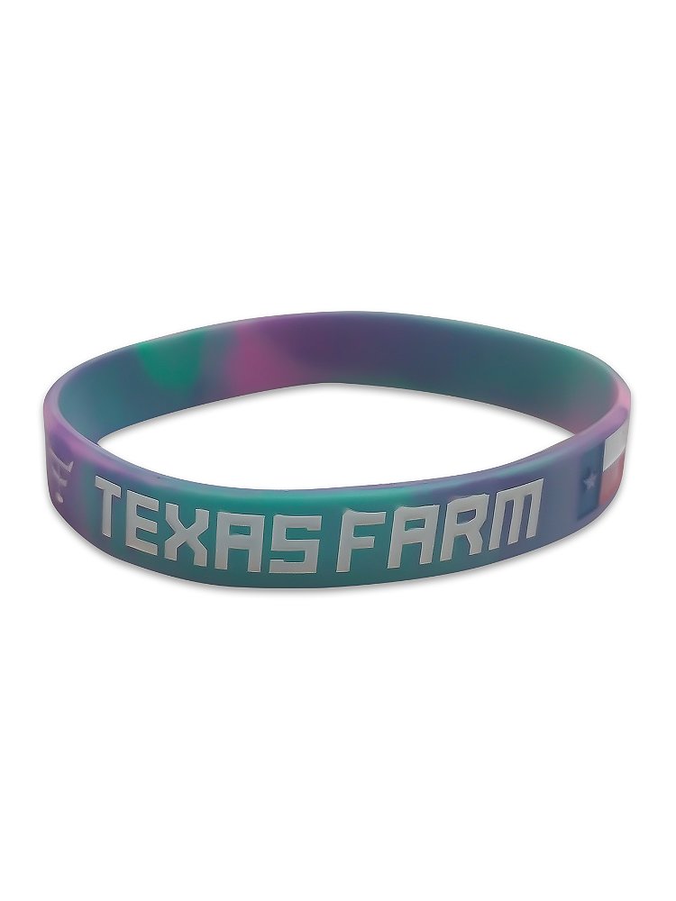 Pulseira Country Texas Farm Silicone Original Colorida