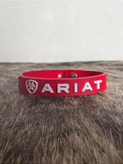 Pulseira Country Silicone Ariat Vermelho Premium Western Top