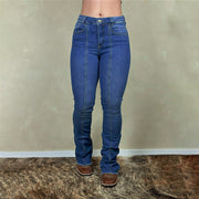 Calça Jeans Feminina Country Americana Cowboy Rodeio Flare