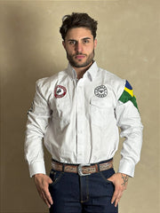 Camisão Country Masculino Cavalgada Vaquejada Bandeira Radade