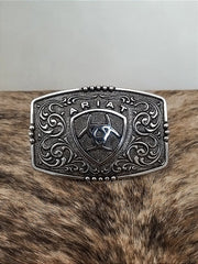 Fivela Ariat Country 11cm Western Premium Quadrada Logo