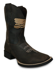 Bota Texana Masculina Country Cano Alto Cowboy Couro Top
