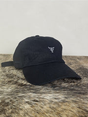 Boné Country Texas Farm Original Dad Hat Preto Logo