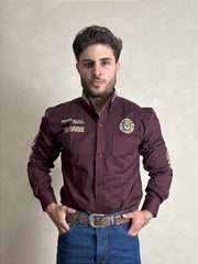 Camisão Radade Masculina Country Bordada Rodeio Brands Cowboy