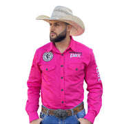 Camisa Country Masculina Bordada Rodeio Comitiva Tx Cowboy 120x