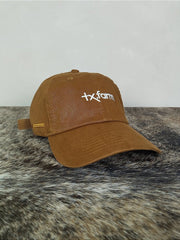 Boné Country Texas Farm Original Dad Hat Aba Curva Marrom