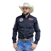 Camisa Country Masculina Bordada Rodeio Comitiva Tx Cowboy 120x