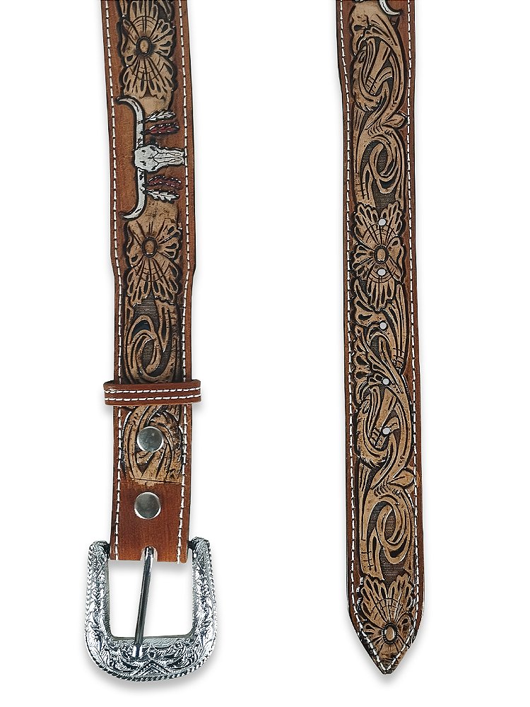 Cinto Country Rodeio Americado Preto Marrom Top Long Horn