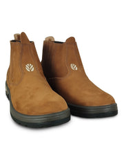 Botina Bico Redondo Couro Coutry Cowboy Agro New Holland