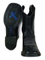 Bota Texana Masculina Couro Cano Longo Rodeio Country Agro