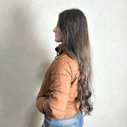 Jaqueta Feminina Puffer Blusa Frio Inverno Bobojaco Marrom