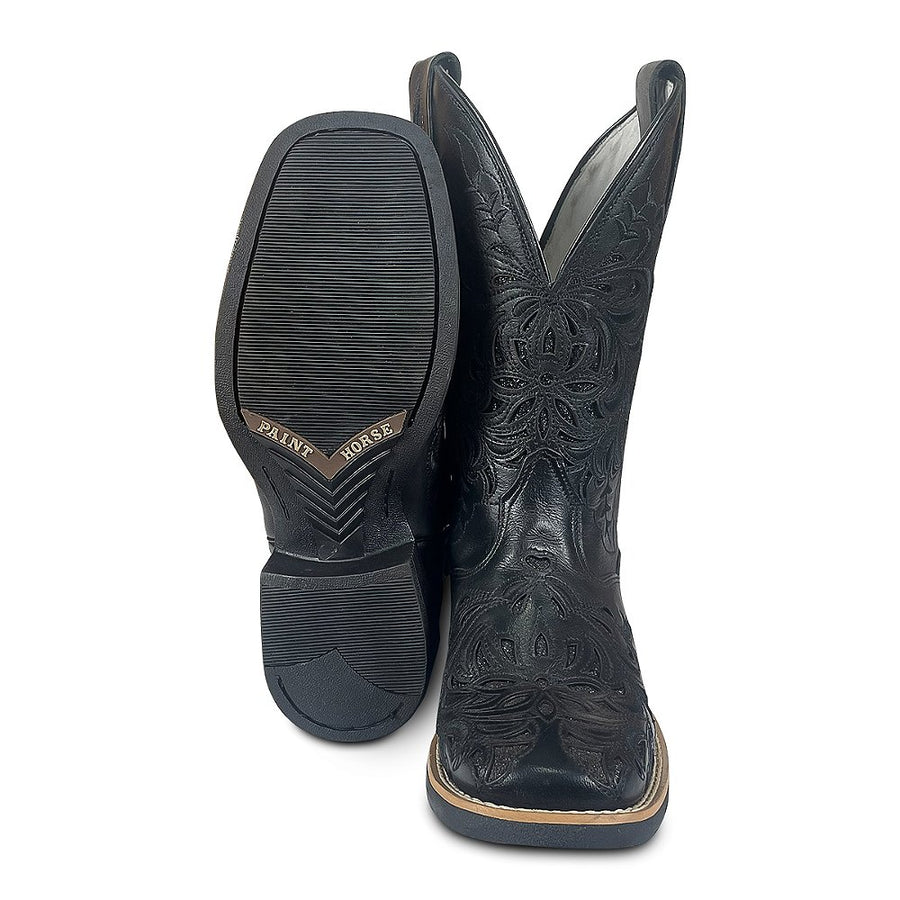 Bota Feminina Texana Country Couro Legítimo Paint Horse