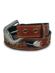 Cinto Country Cowboy Rodeio Cavalgada Preto Marrom Top Pena