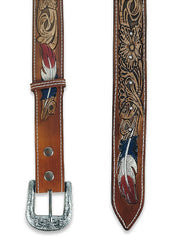 Cinto Country Cowboy Rodeio Cavalgada Preto Marrom Top Pena