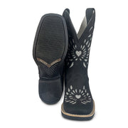 Bota Feminina Texana Country Bico Quadrado Brilho Cavalgada