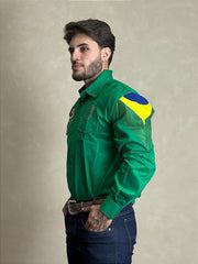 Camisão Country Masculino Cavalgada Vaquejada Bandeira Radade