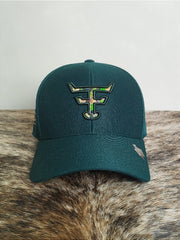 Boné Country Texas Farm Original Logo Camuflado Verde