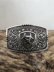 Fivela Ariat Country 11cm Western Premium Quadrada Logo