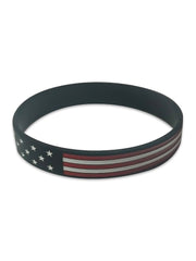 Pulseira Country Texas Farm Silicone Original Preto e Azul