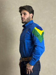 Camisa Radade Masculina Country Cowboy Bandeira Radade