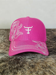 Boné Country Texas Farm Feminino Original Rosa Dragão