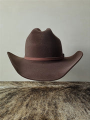Chapéu Country Aba 10 Aveludado Unissex Americado Rodeio