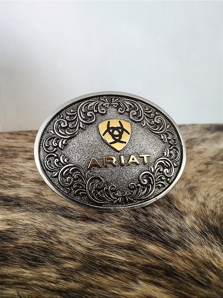 Fivela Ariat Country 11cm Western Premium Redondo Prata