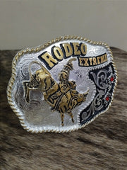 Fivela Country Master Dourada Prata Western Bull Rider Agro