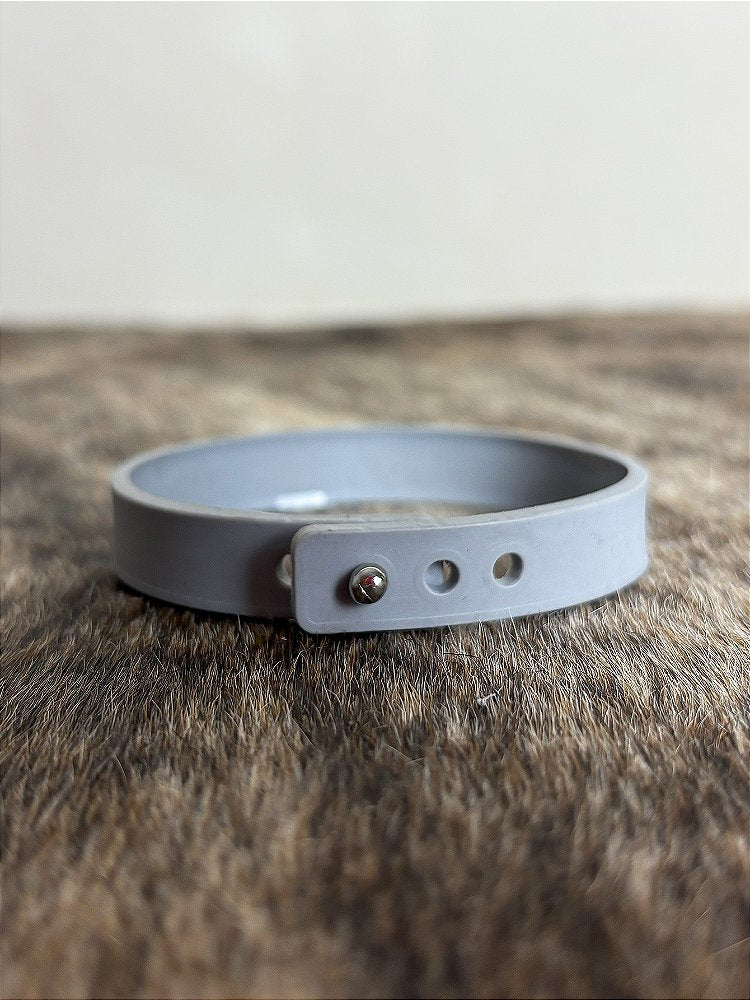 Pulseira Country Silicone Ariat Farm Cinza Texas Premium