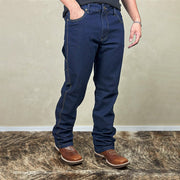 Calça Jeans Estilo Country Masculina Larga Rodeio Pura Raça