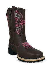 Botas Country Infantil Estilo Texano em Couro Jolimar