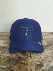 Boné Country Texas Farm Original Logo Camuflado Azul