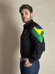 Camisão Country Masculino Cavalgada Vaquejada Bandeira Radade
